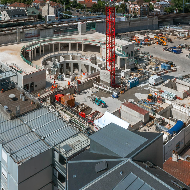 Grand Paris line 15 Sud construction site