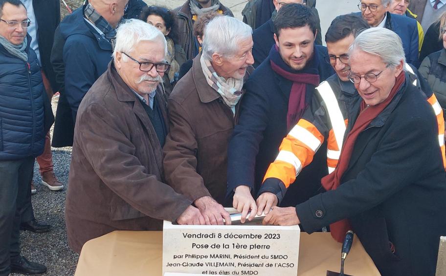 Eiffage Génie Civil teams lay the foundation stone for the extension of the CVE in Saint-Paul (60)