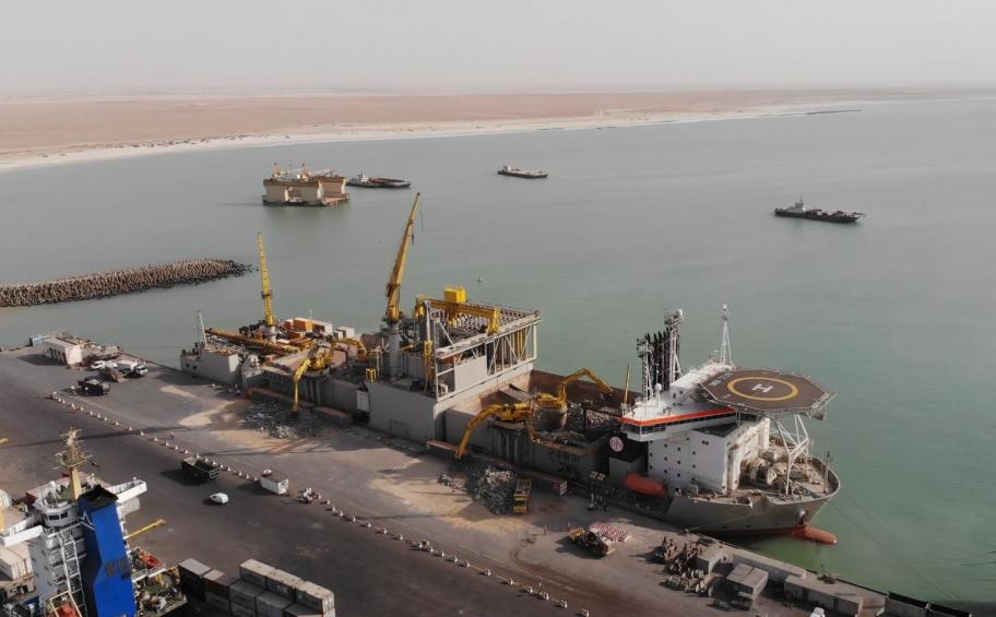 Grand Tortue Ahmeyim for BP: first rock shipment in Nouakchott (Mauritania)