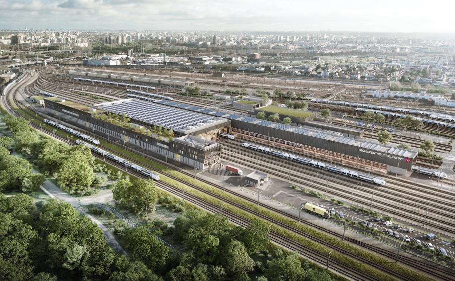 Eiffage and LA/BA win in consortium the global performance contract  for “Villeneuve Demain”, the SNCF Voyageurs Transilien maintenance technical facility