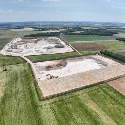 Chantier d'exploitation de carrières